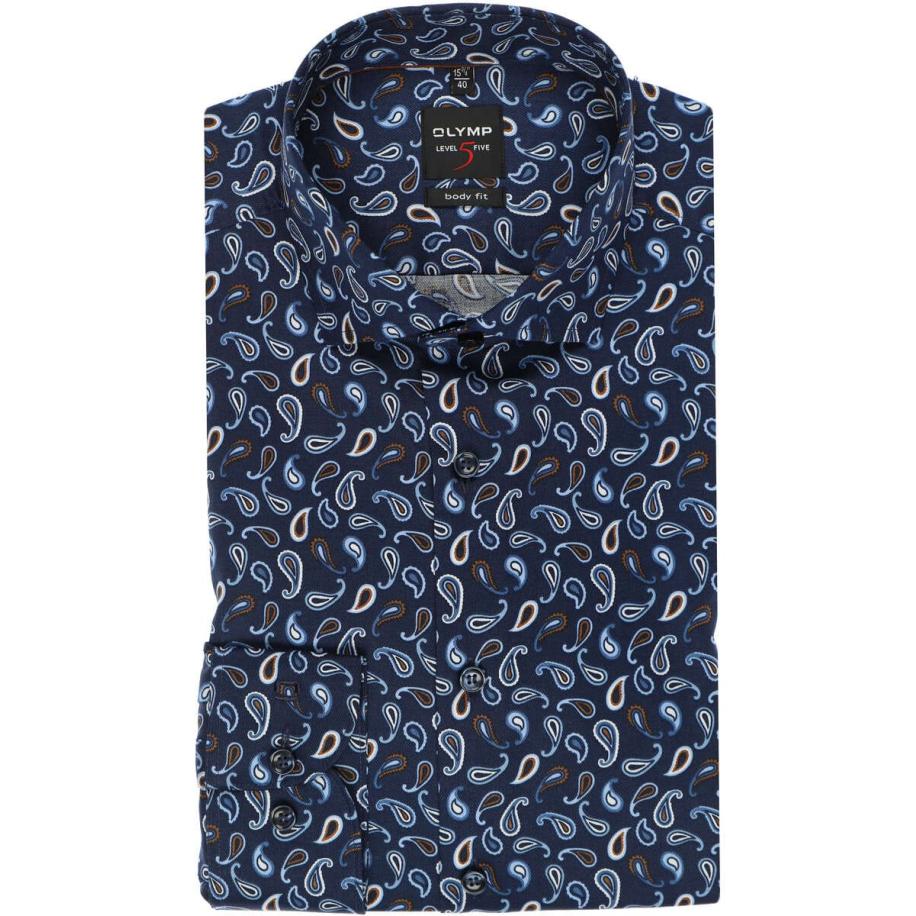 OLYMP Level Five Overhemd ML6 (vanaf 68 CM) donkerblauw Blauw