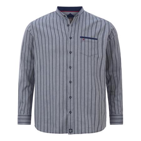 jan vanderstorm Jan Vanderstorm Overhemd Dyggve crème / navy / donkerblauw