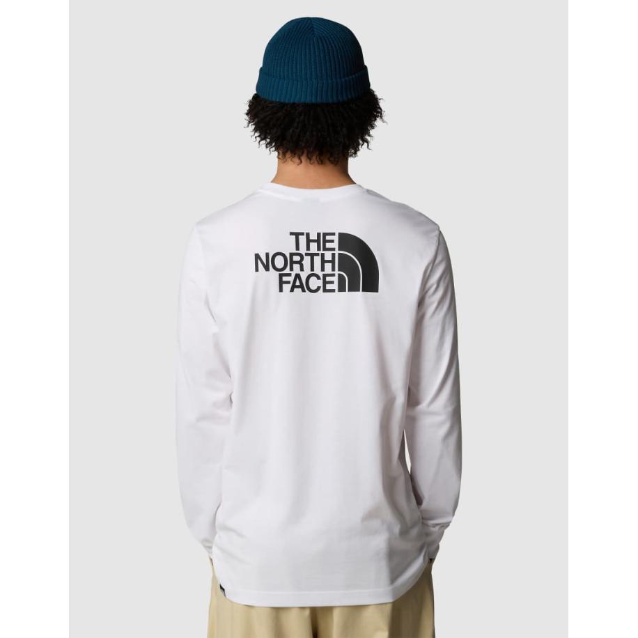 The North Face - Easy - T-shirt met lange mouwen in wit Wit