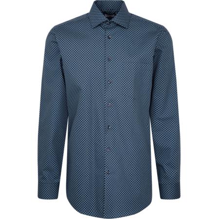 Seidensticker Overhemd salie, Bedrukt