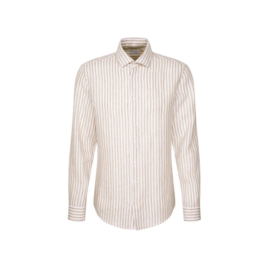Seidensticker SEIDENSTICKER Zakelijk overhemd Shaped beige / wit -