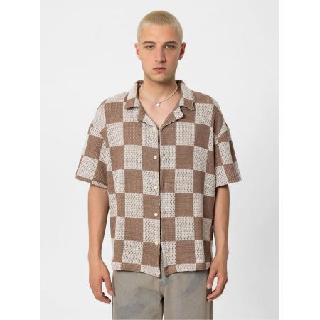 VAMOS CLO Overhemd beige / bruin