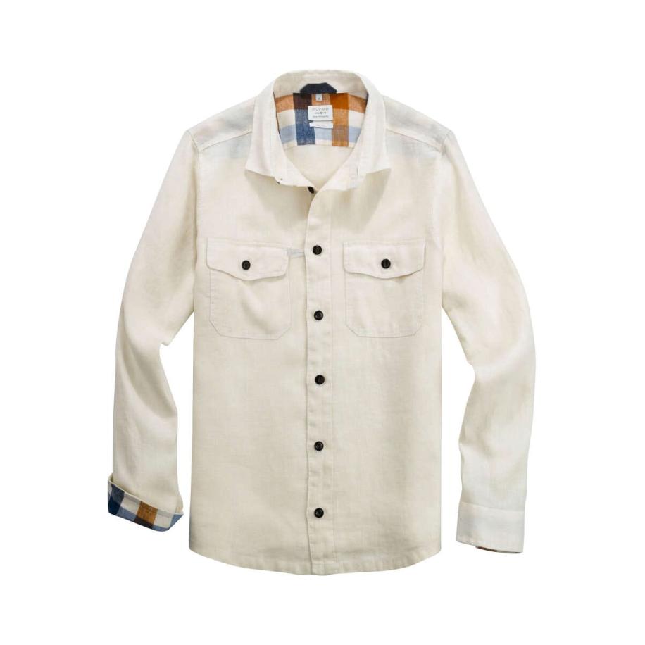 OLYMP Level Five Smart Casual Overshirt ecru, Effen Wit