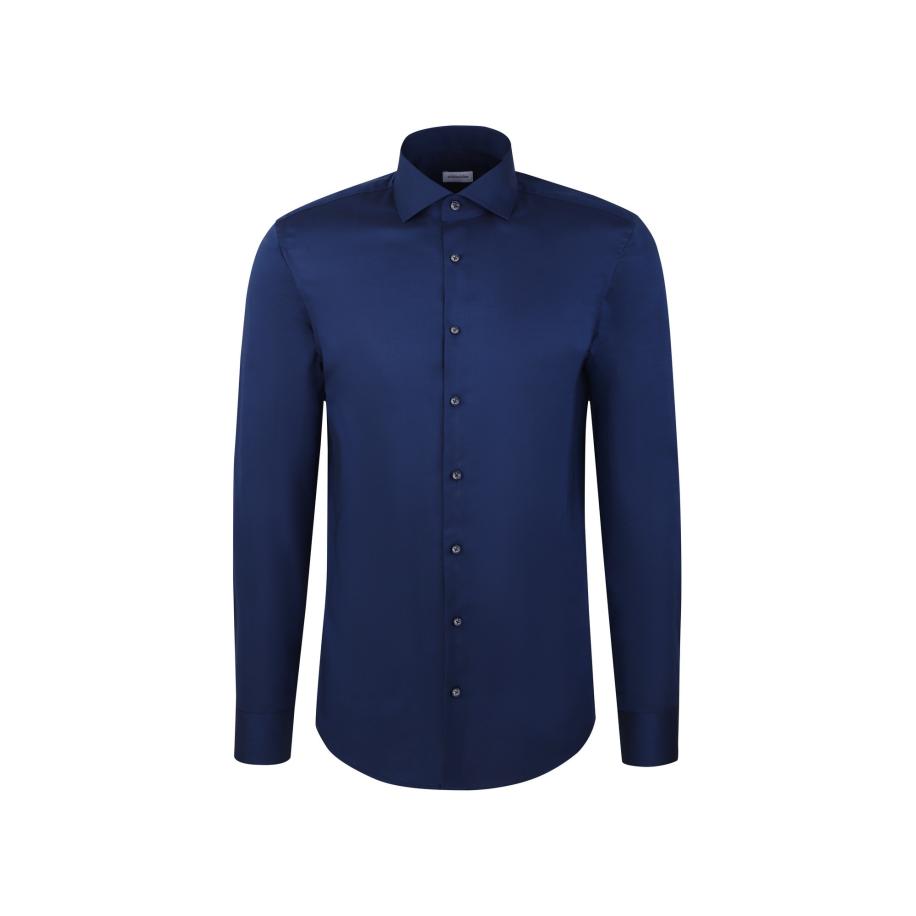 Seidensticker SEIDENSTICKER Overhemd Schwarze Rose donkerblauw -