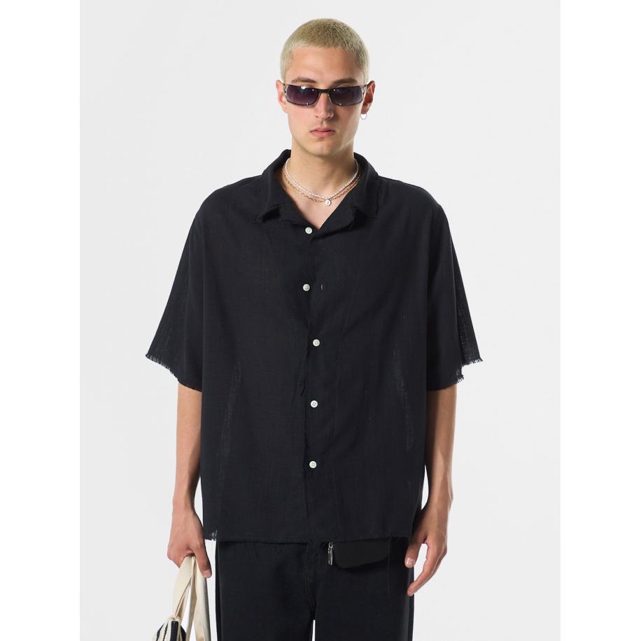 VAMOS CLO Overhemd Irving zwart Zwart