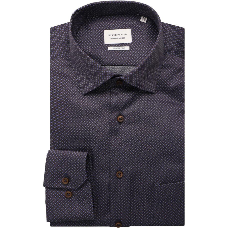 ETERNA Overhemd ML7 (72CM+) marine Blauw