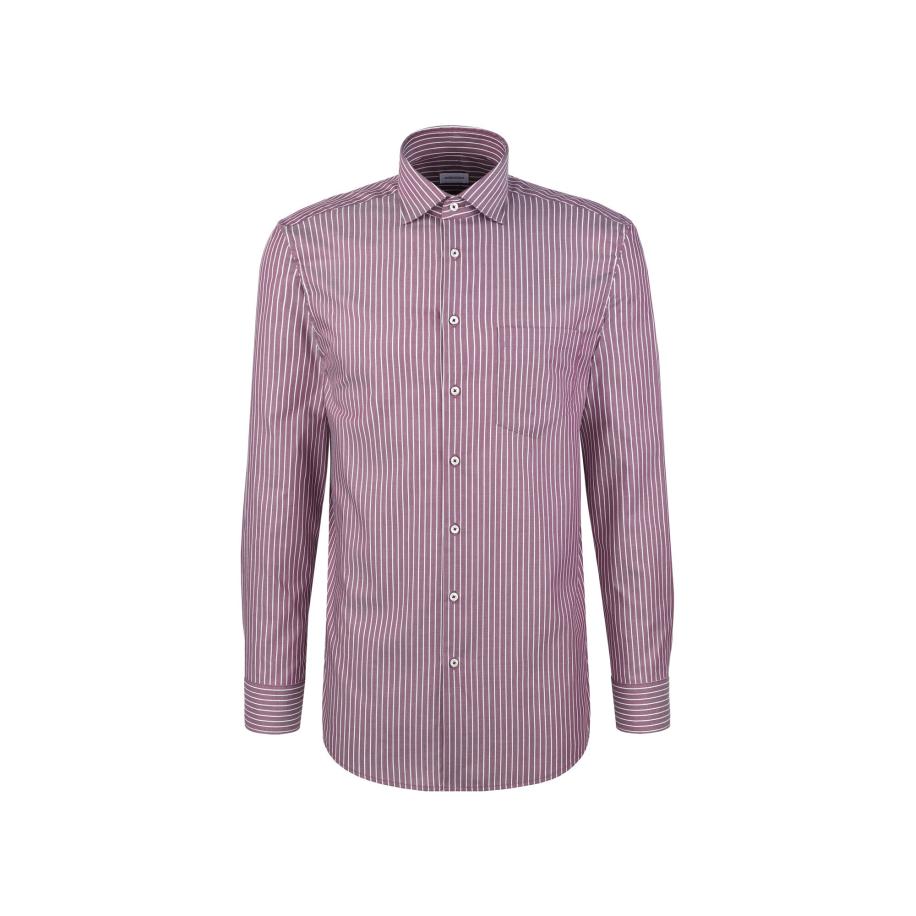 SEIDENSTICKER Zakelijk overhemd lila / wit Paars