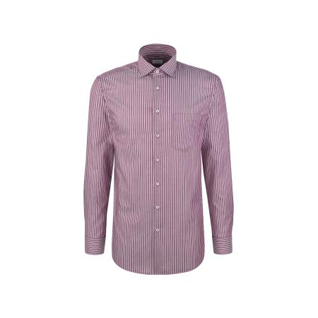 SEIDENSTICKER Zakelijk overhemd lila / wit