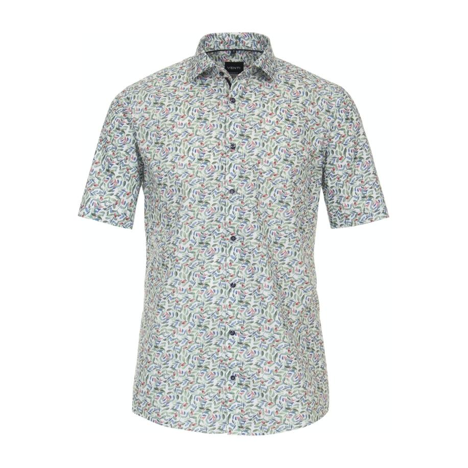 Venti Overhemd groen, Bedrukt Groen