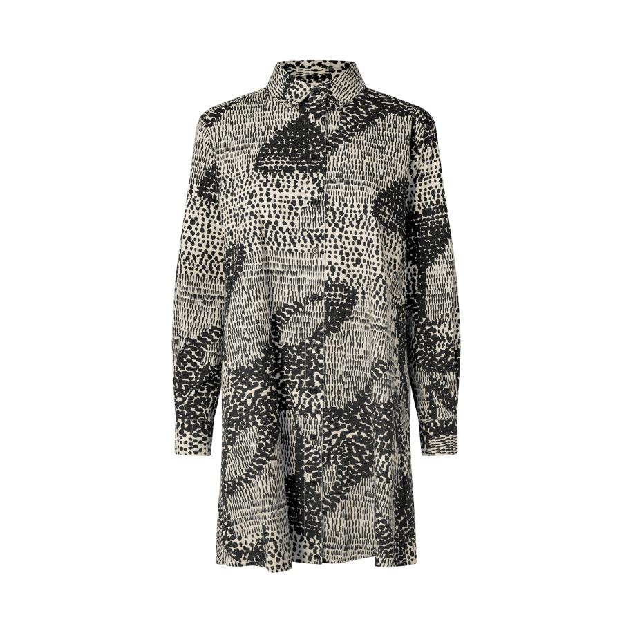 Masai Masai Blouse MaIngebeth beige / zwart -