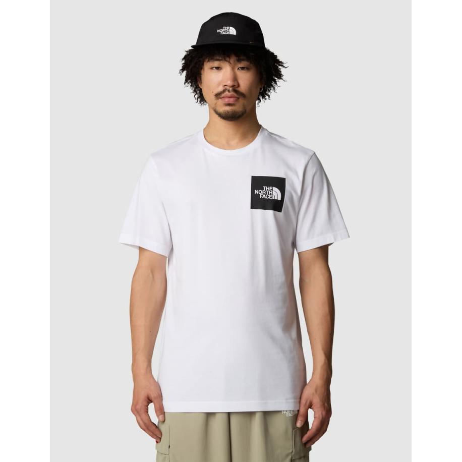 The North Face - Fine - T-shirt in wit Wit