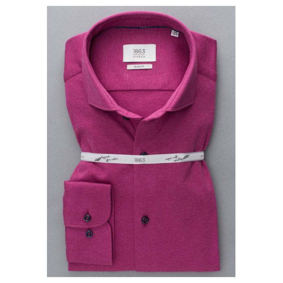 ETERNA 1863 Jersey shirt, Effen Paars