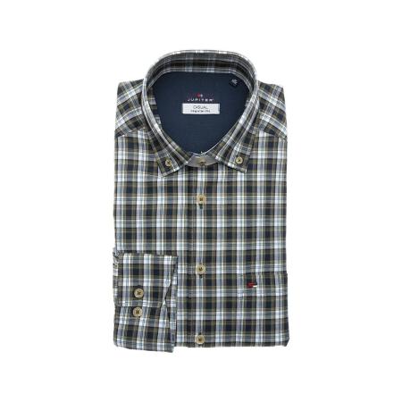 Jupiter Casual Overhemd groen, Ruit