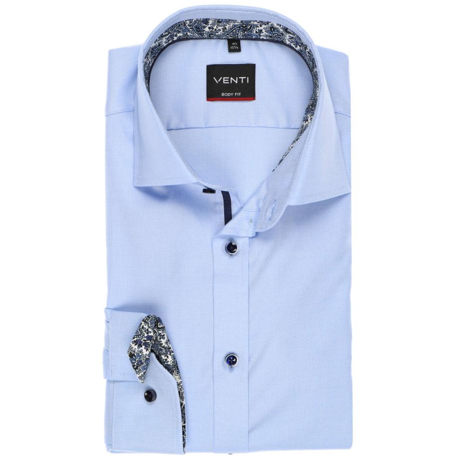 Venti Overhemd blauw, Faux-uni Blauw