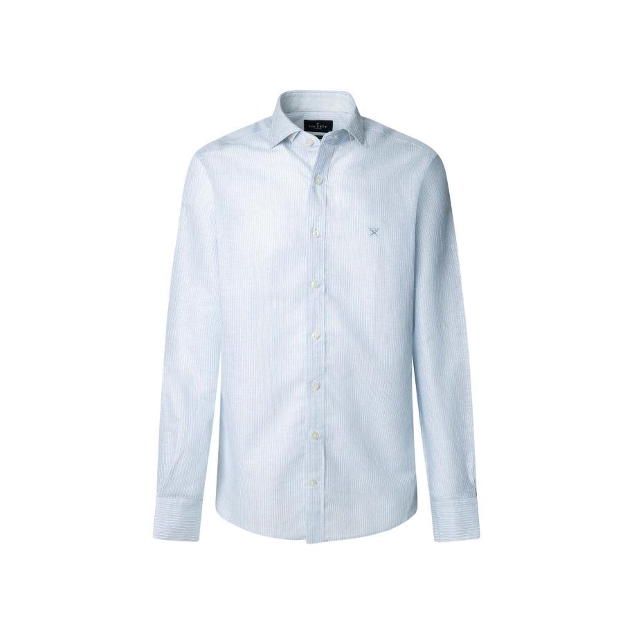 Hackett London Hackett London Overhemd hemelsblauw / wit -