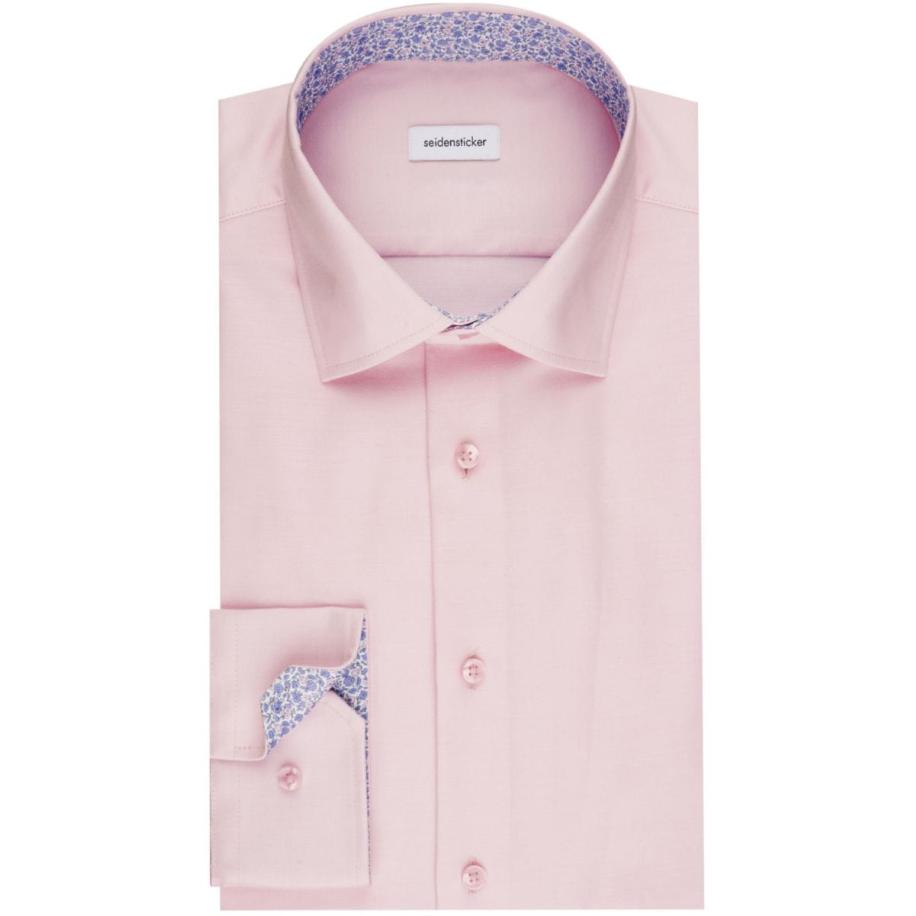 Seidensticker Overhemd roze, Effen Roze
