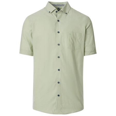 Redmond Casual Overhemd Korte mouw groen