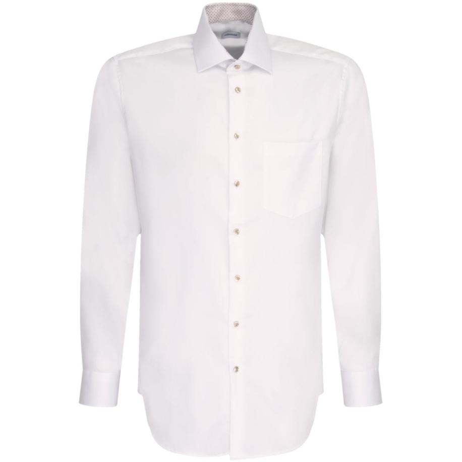 Seidensticker Overhemd wit, Effen Wit