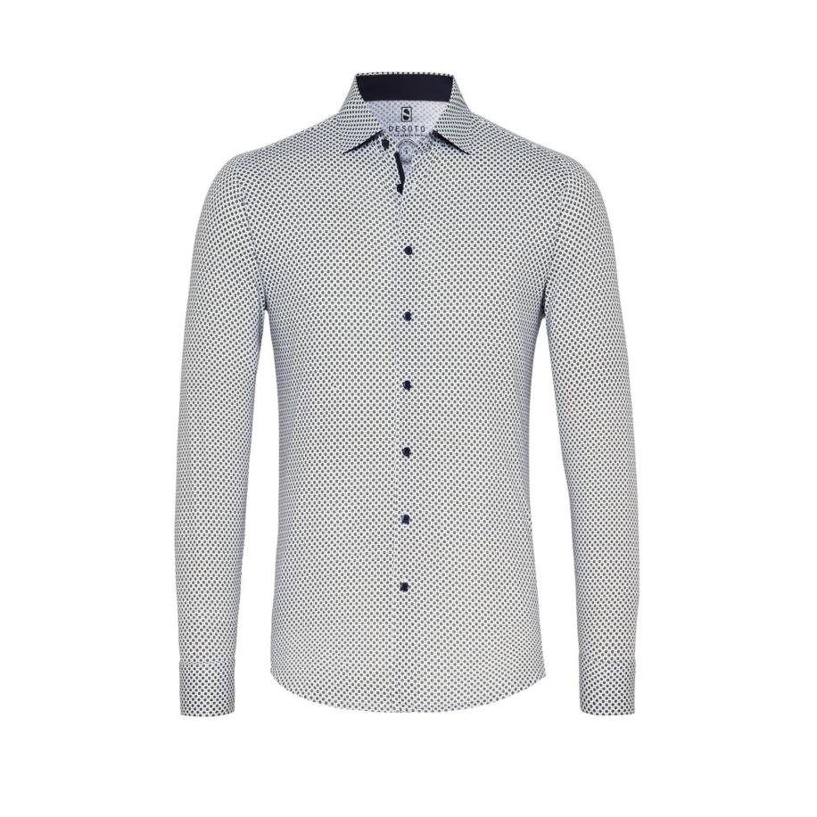 Desoto DESOTO Overhemd zwart / wit -