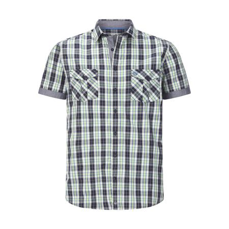 Jan Vanderstorm Overhemd Korte mouw groen