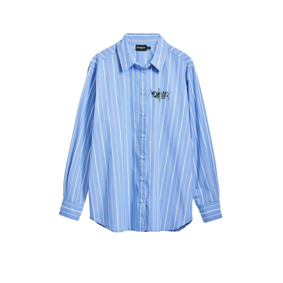 Desigual Desigual Blouse lichtblauw / wit -