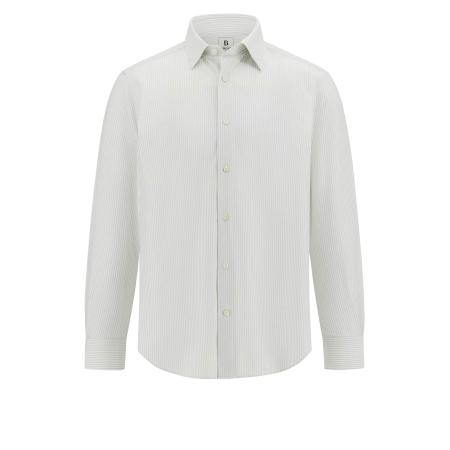 Boggi Milano Boggi Milano Overhemd lichtgrijs / wit