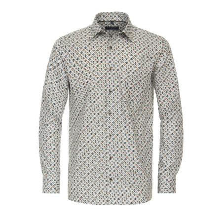 Casa Moda Overhemd groen, Bedrukt