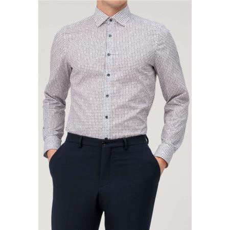 OLYMP Level Five Overhemd roos, Motief