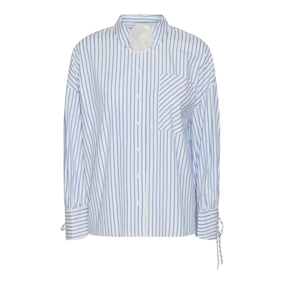 Pieces PIECES Blouse SADIE hemelsblauw / wit -