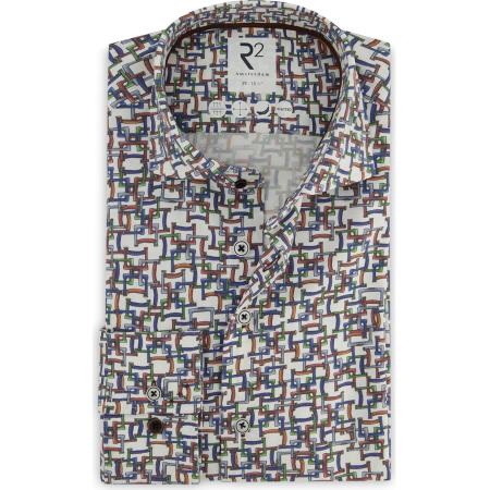 R2 Amsterdam Jersey shirt veelkleurig, Bedrukt