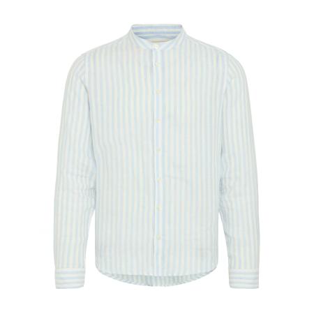 Casual Friday Casual Friday Overhemd CFANTON LS CC linen striped shirt blauw