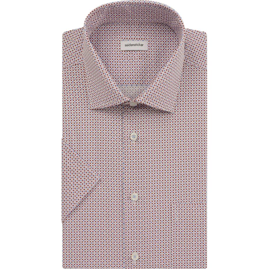 Seidensticker Overhemd Korte mouw rood Rood