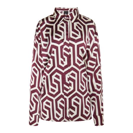 DreiMaster DreiMaster Klassik Blouse bourgogne / wolwit