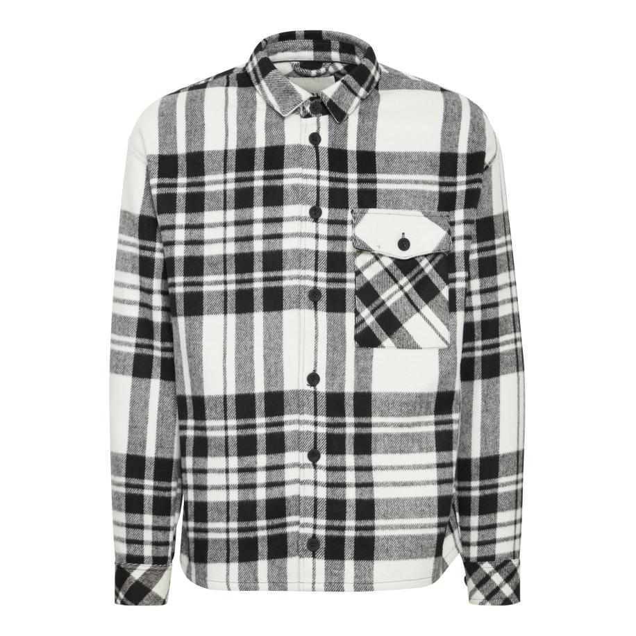 Solid !Solid Overhemd zwart / wit -