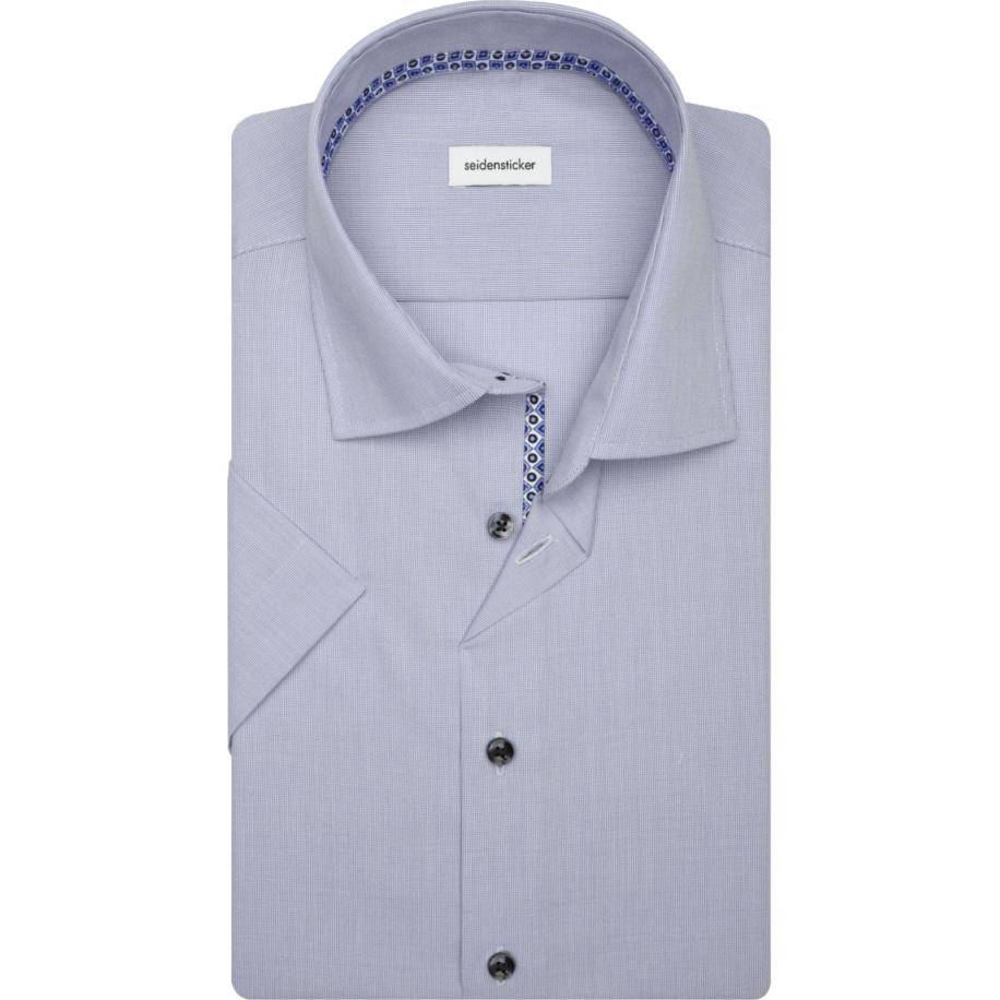 Seidensticker Overhemd Korte mouw lichtblauw Blauw