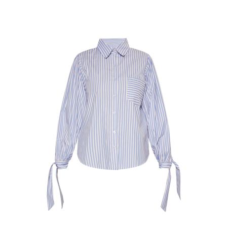 DreiMaster DreiMaster Vintage Blouse blauw / wit