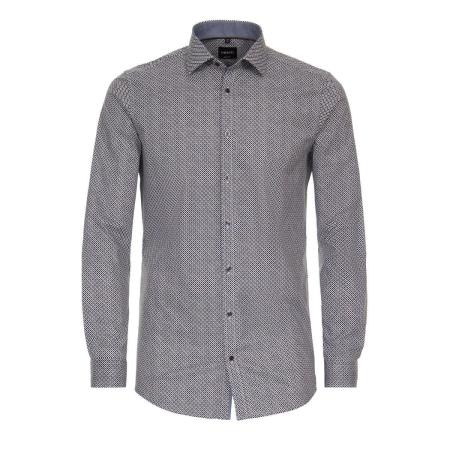 Venti Overhemd bruin, Bedrukt