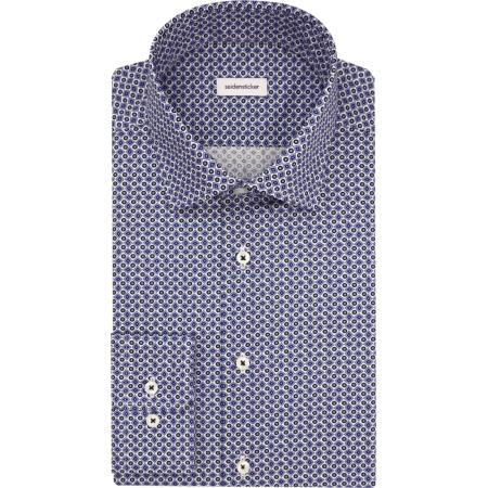 Seidensticker Overhemd blauw, Bedrukt