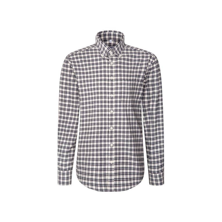 Seidensticker SEIDENSTICKER Overhemd grijs / donkergrijs / wit -