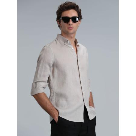 Lufian Overhemd beige