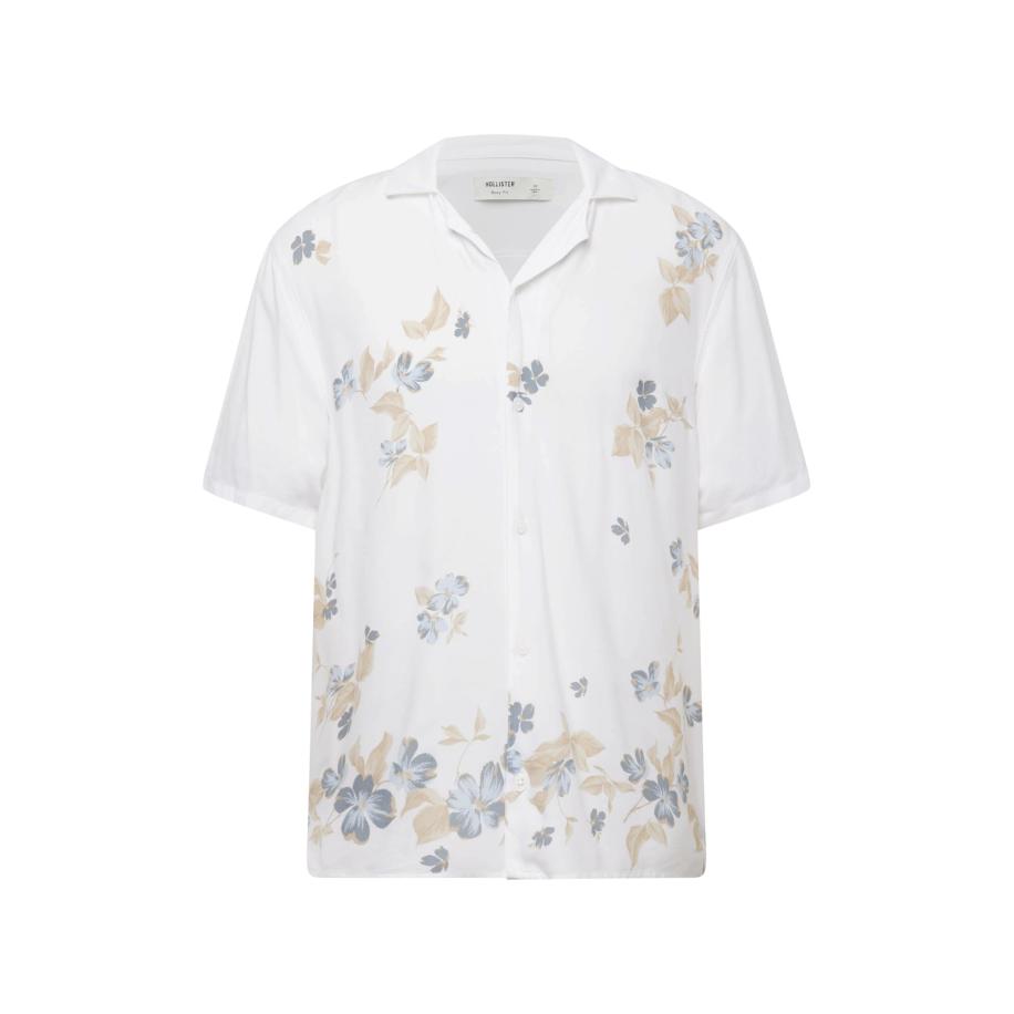 Hollister HOLLISTER Overhemd duifblauw / lichtbruin / wit -