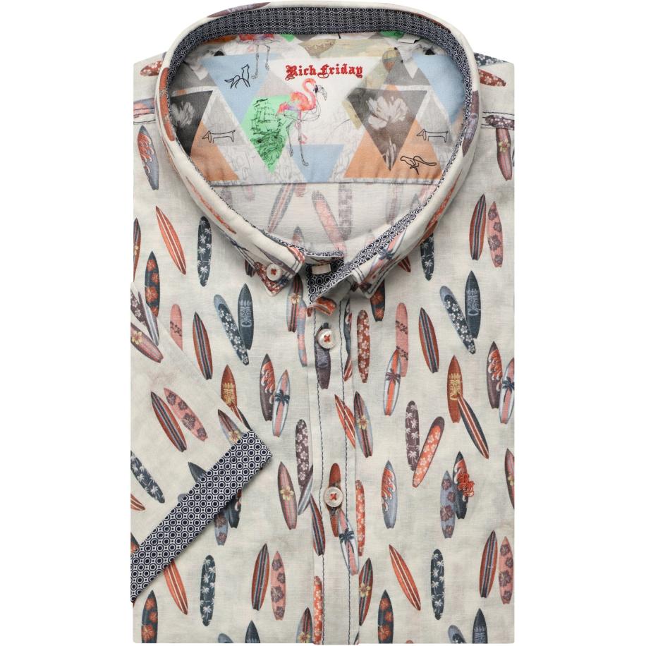 Rich Friday by Jupiter Overhemd Korte mouw wit Wit