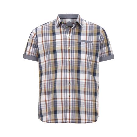 Jan Vanderstorm Overhemd Korte mouw olijf