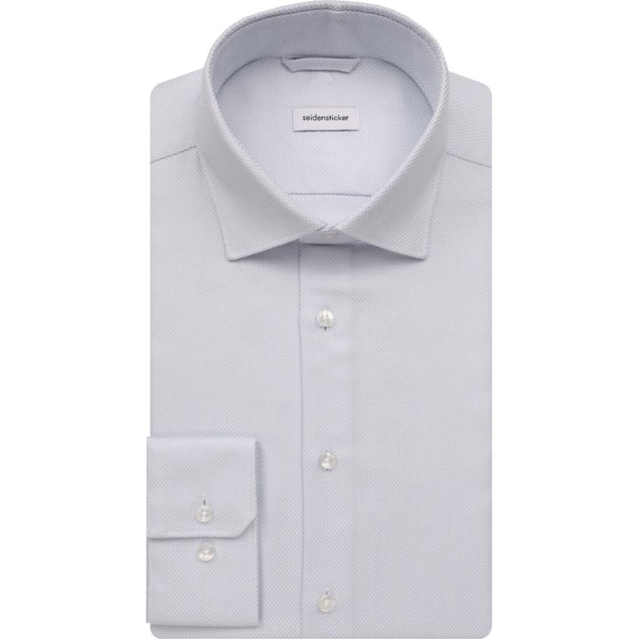 Seidensticker Overhemd lichtblauw, Effen Blauw