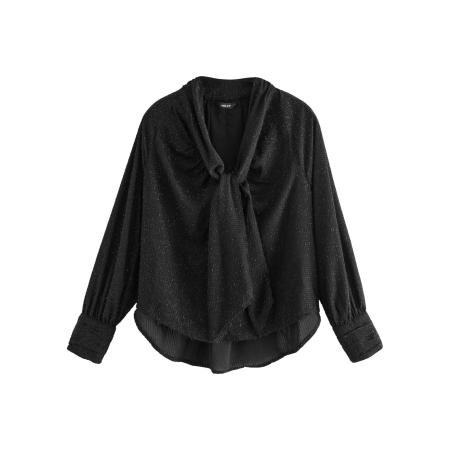 Next Next Blouse zwart / zilver