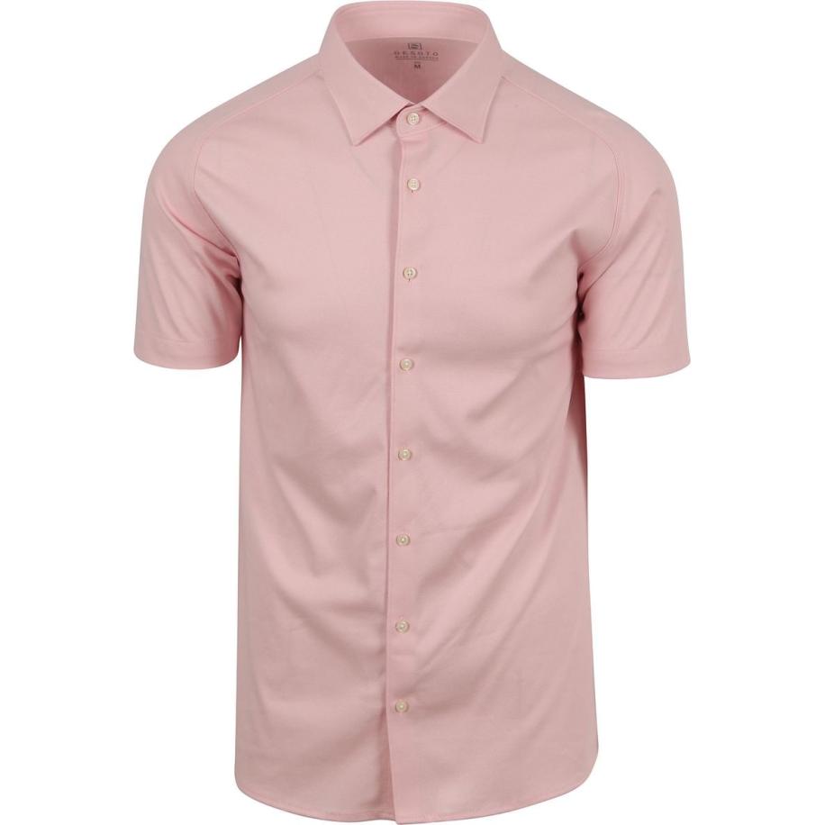 Desoto Short Sleeve Jersey Overhemd Roze Roze