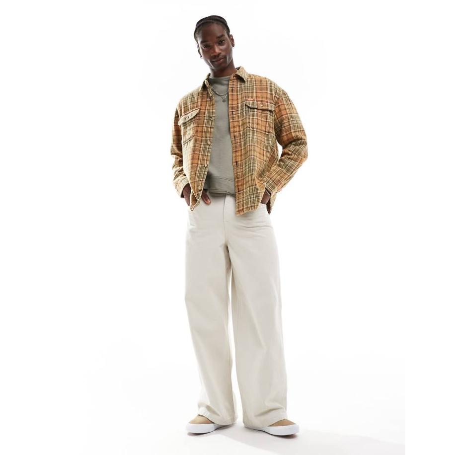 Deux Ex Machina - Vacay - Geruit overhemd in multi-Veelkleurig Multicolor