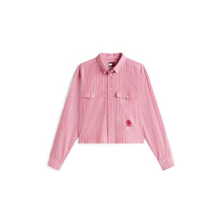 Tommy Jeans Tommy Jeans Blouse donkergrijs / pink / rood / wit