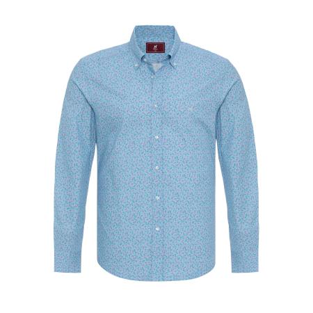 Williot Williot Overhemd lichtblauw / pink