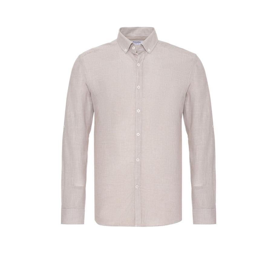 Moxx Paris Moxx Paris Overhemd beige / grijs -